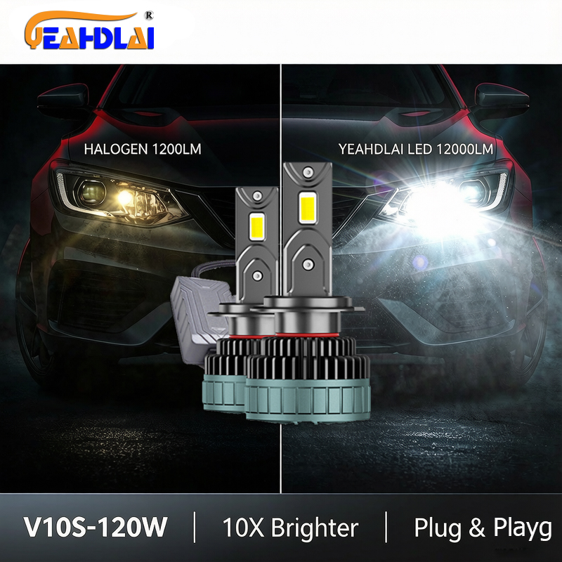 Halogen vs LED headlight comparison